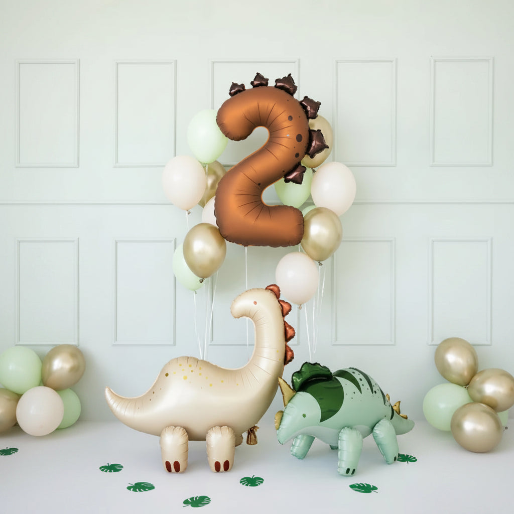 Globo Foil Números Dinosaurio