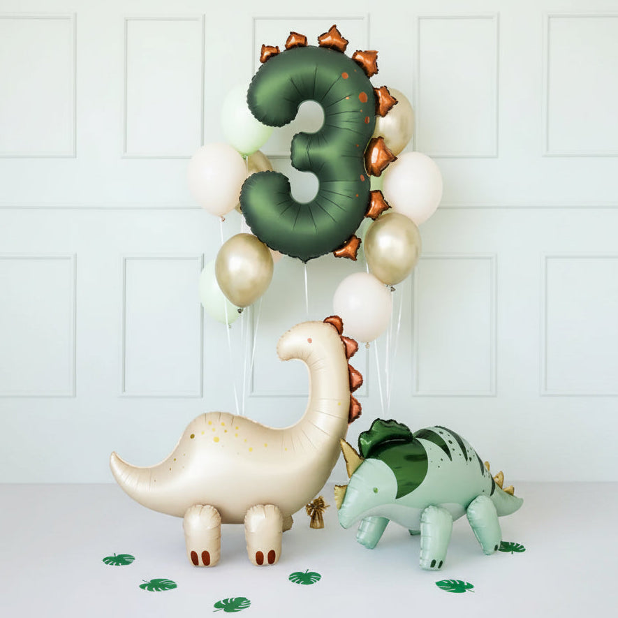 Globo Foil Números Dinosaurio