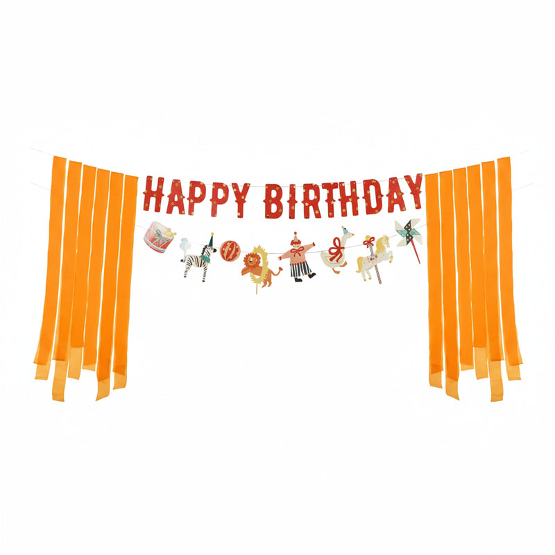 Banner Happy Birthday Circo
