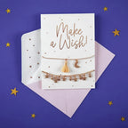 Tarjeta con Pulseras Make a Wish