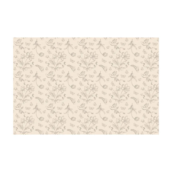 Mantel Beige Flores