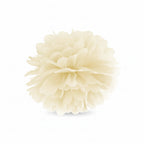 Pompón de Papel Tissue Crema