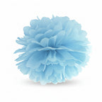 Pompón de Papel Tissue Misty Blue