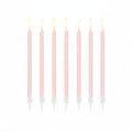 Velas de Cumpleaños Lisas Rosa Claro