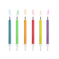 Velas de Cumpleaños Coloured Flames