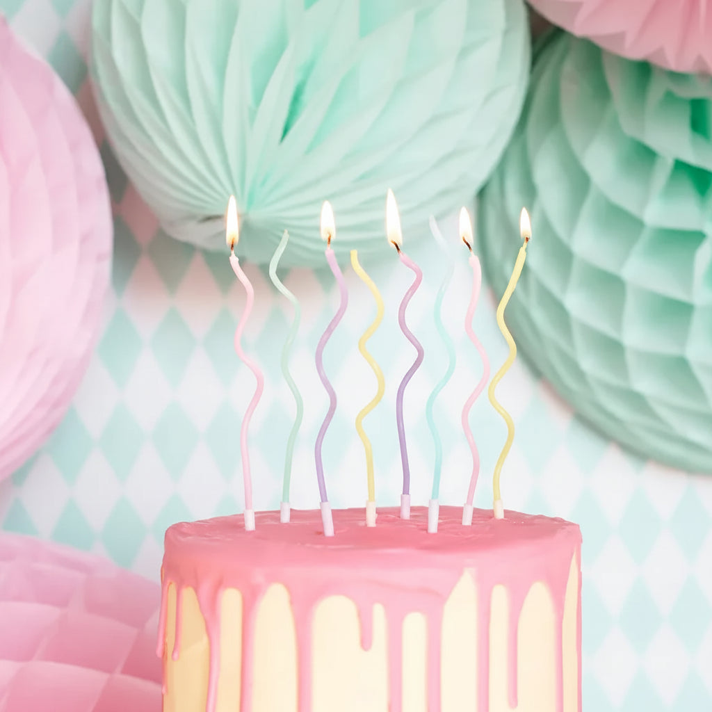 Velas de Cumpleaños Rizadas