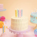 Velas de Cumpleaños Rizadas Pastel