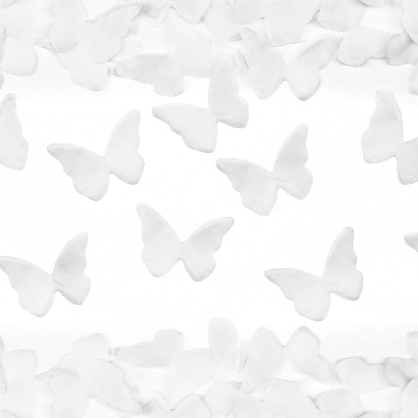 Cañón de Confeti Mariposas Blancas