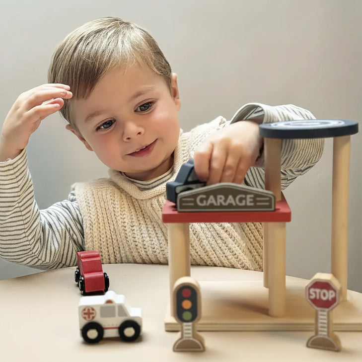 Garaje con coches