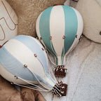 Globo aerostático - Blanco y azul claro