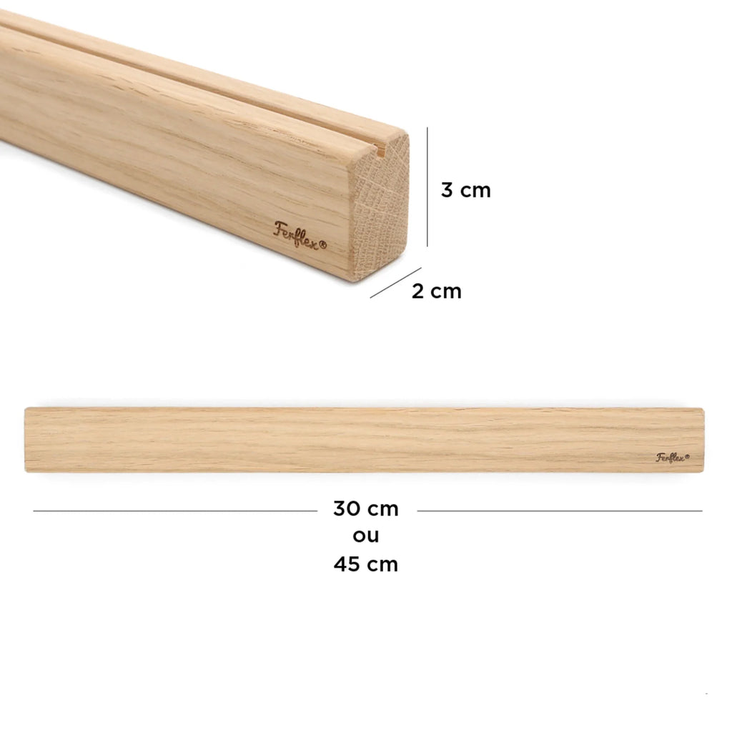 Estante magnético de madera - 30 cm