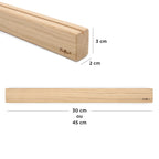 Estante magnético de madera - 30 cm