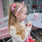 Clips lazos acetato Pretty in Pink