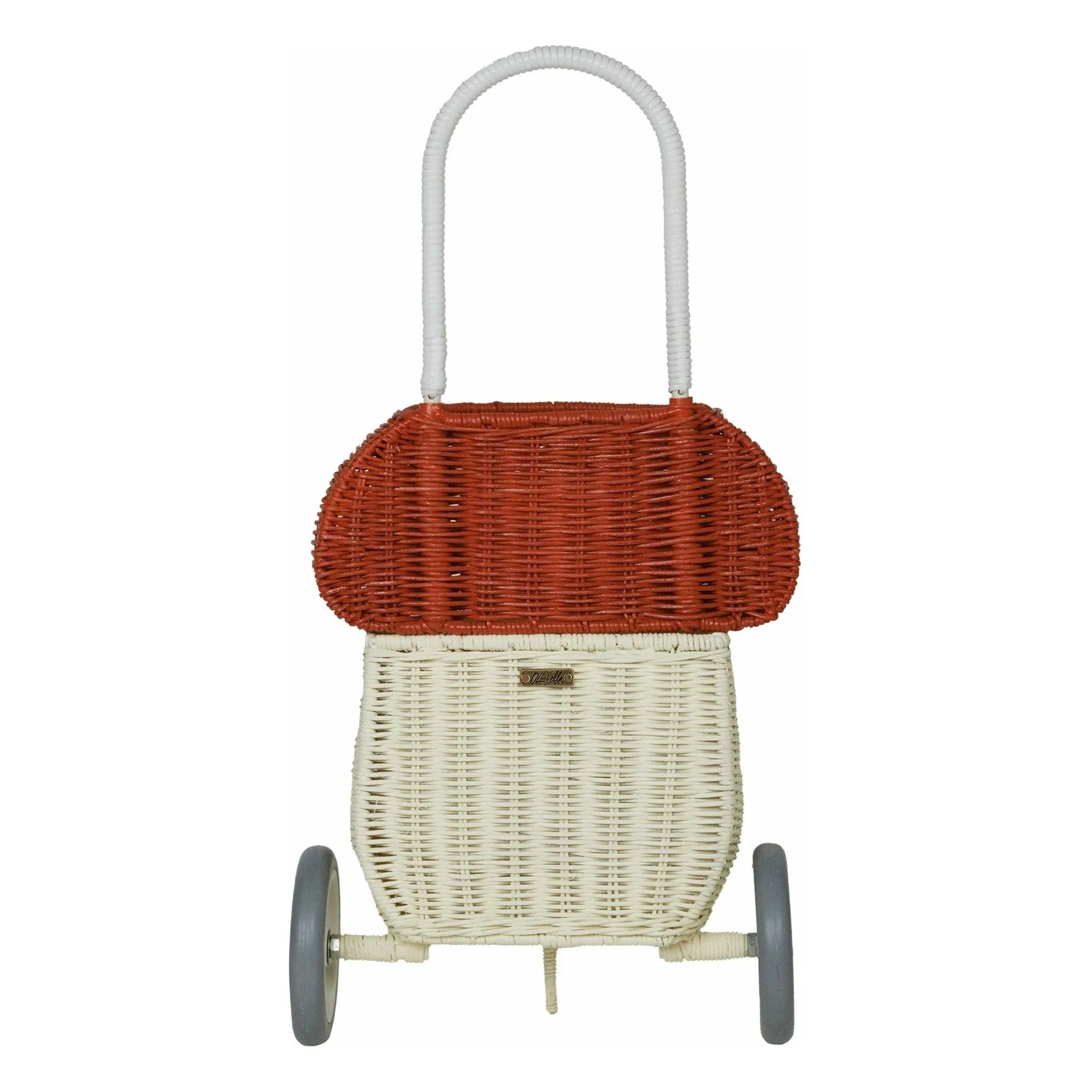 Carrito almacenaje ratán