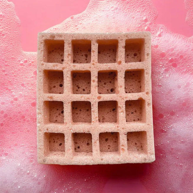 Esponja de ducha waffle