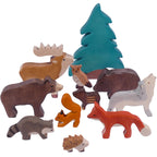 Animalitos de madera - El bosque