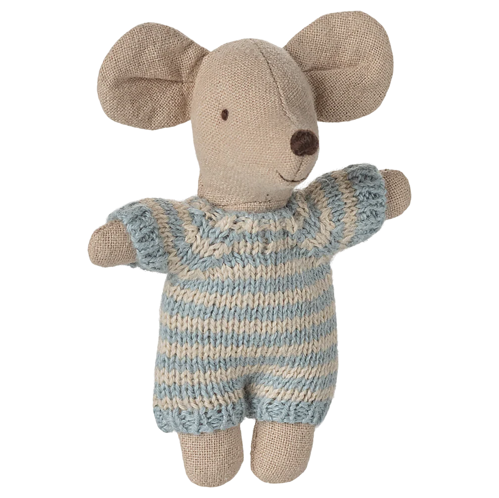 Bebe raton en capazo - Azul