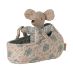 Bebe raton en capazo - Azul