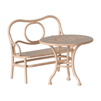 Set de café con mobiliario completo, Grande - Rosa pálido