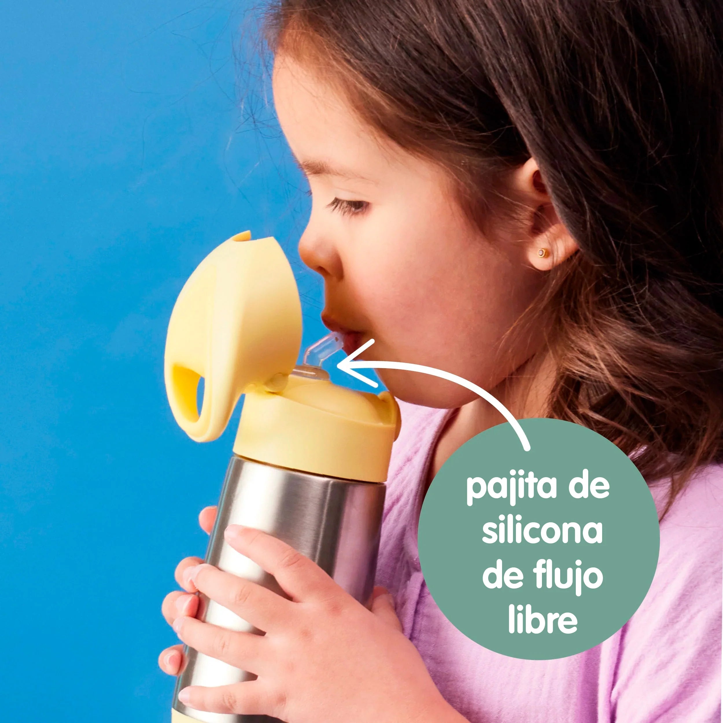 Botella térmica con pajita 500ml