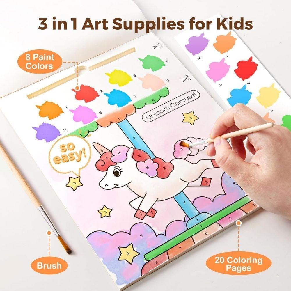 Cuaderno con Acuarela Seca - Unicorn