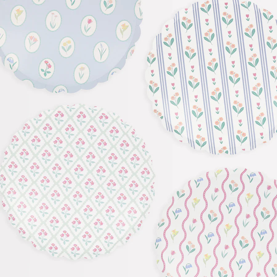 8 Platos - Patrones florales Bloomsbury
