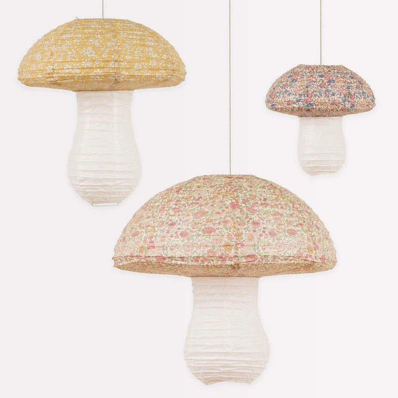 3 Farolillos de papel - Setas