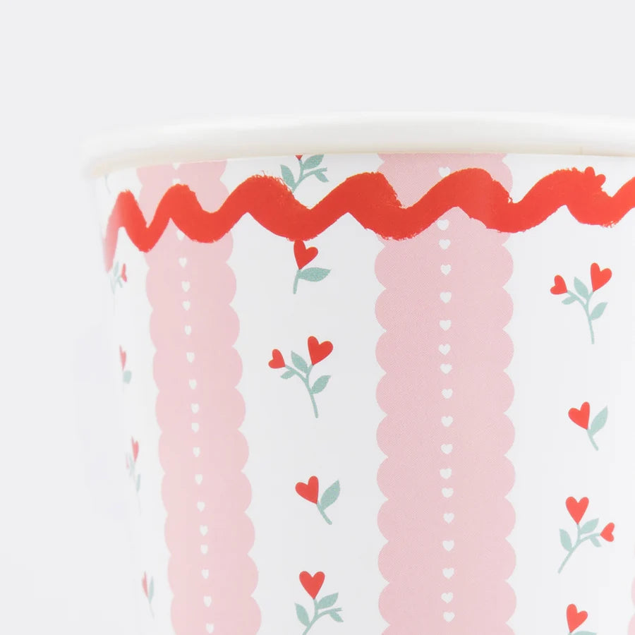 8 Vasos - Vintage Rose