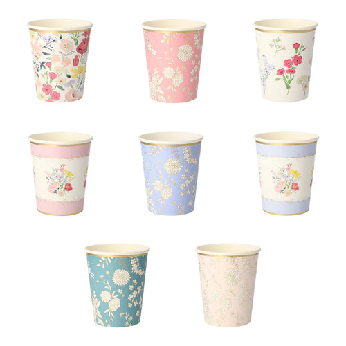 8 Vasos English Garden