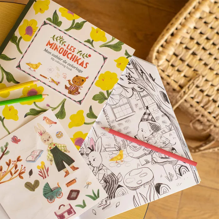 Libro para colorear - Les minouchkas