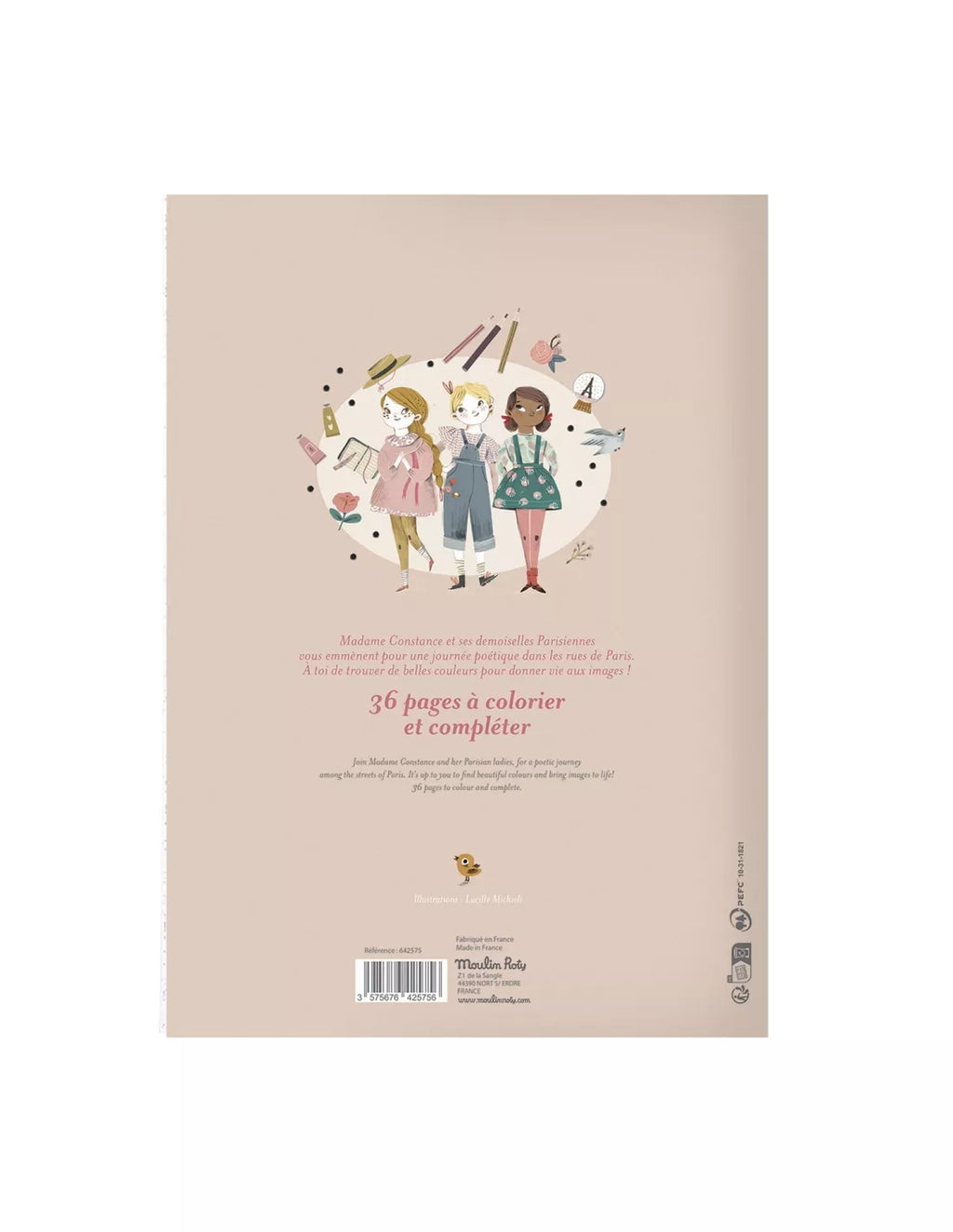 Libro colorear - Les Parisiennes