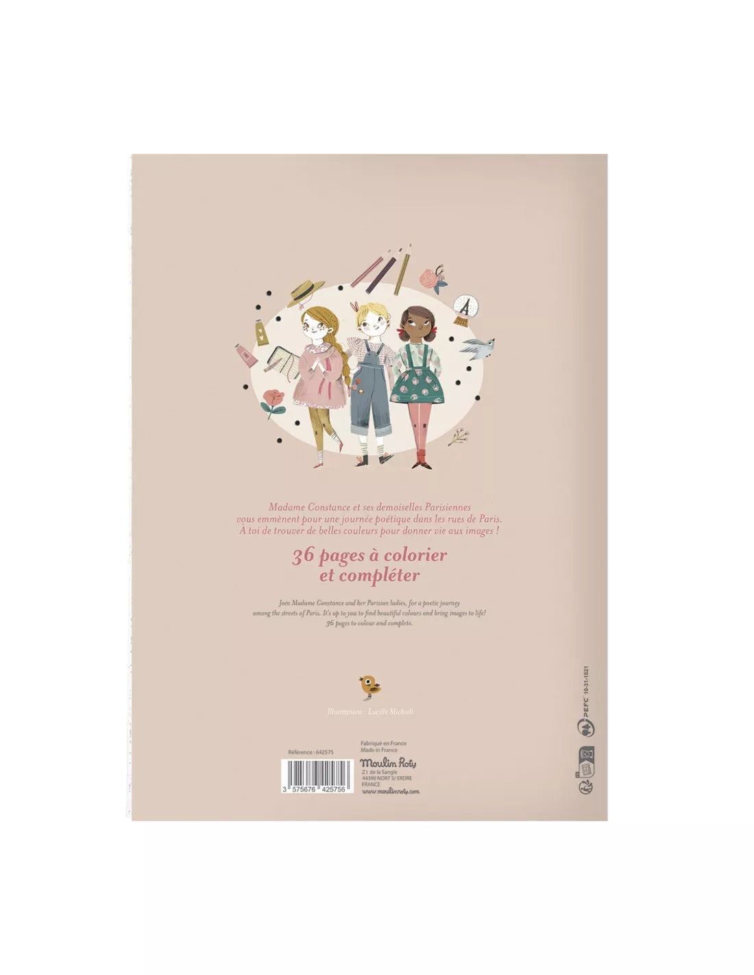 Libro colorear - Les Parisiennes
