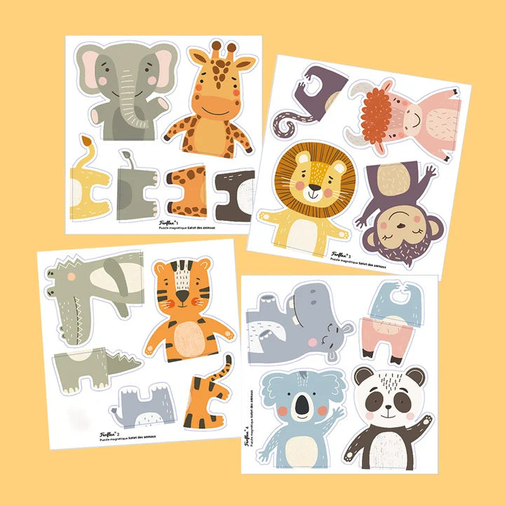 Puzzle magnético - Safari de animales
