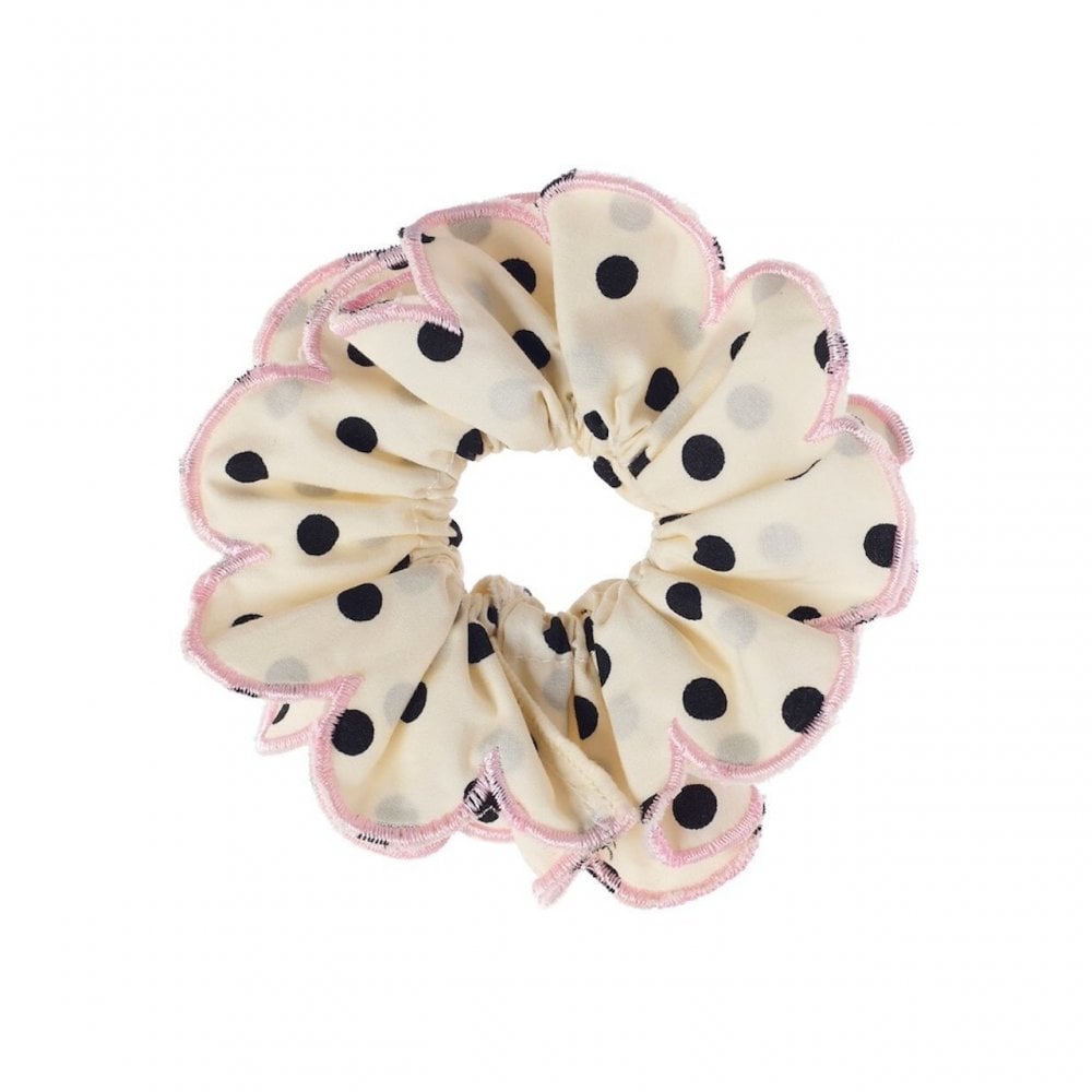 Scrunchie Polka Dot Scalloped