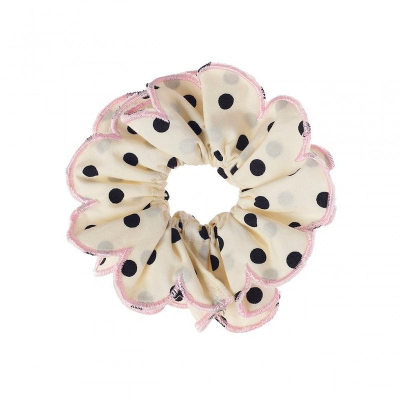 Scrunchie Polka Dot Scalloped