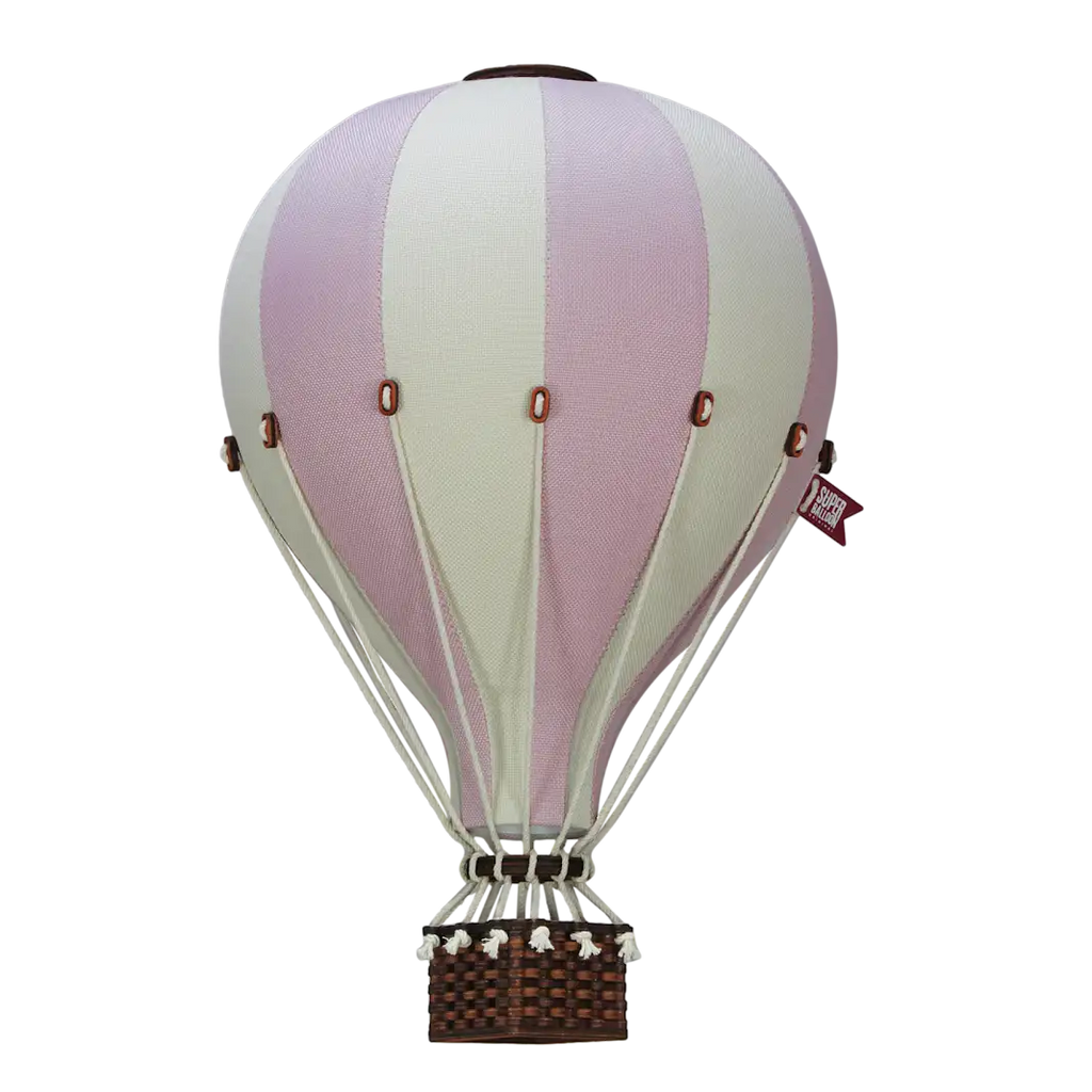 Globo aerostático - Crema y lila