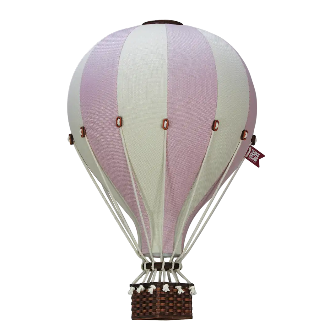 Globo aerostático - Crema y lila