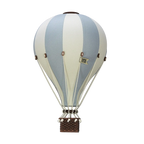 Globo aerostático - Crema y azul claro