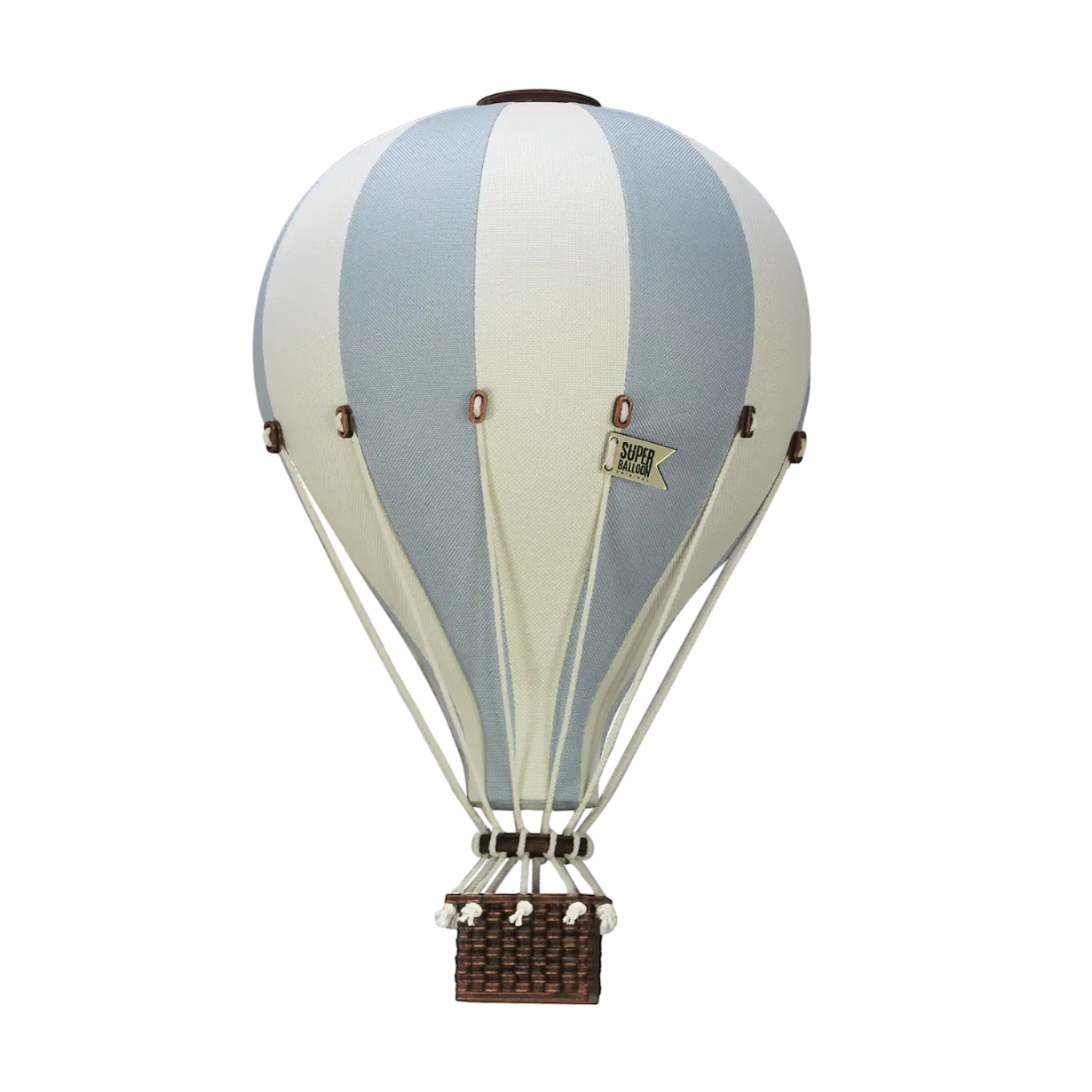 Globo aerostático - Crema y azul claro