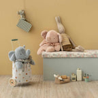 Elefante de peluche grande - azul/gris