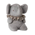 Elefante de peluche grande - azul/gris