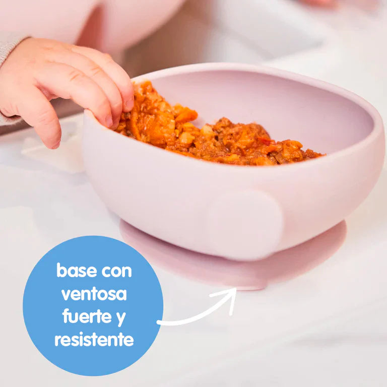 Cuenco de silicona con tapa