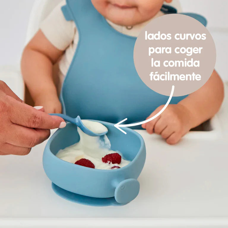 Cuenco de silicona con tapa