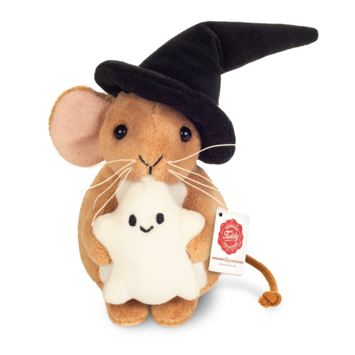 Ratón halloween con fantasma