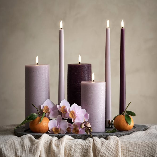 Vela pilar LED rustic 7'8 x 20 cm