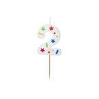 Vela Números Confetti
